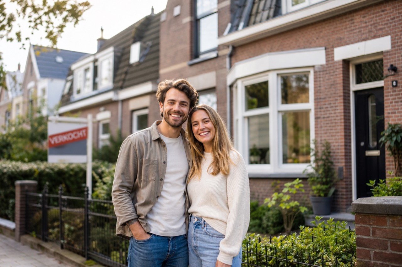 Stel voor een net gekochte jaren 30 woning met verkocht bord in de tuin